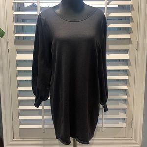 Max Studio Charcoal Gray Short Sweater dress - Size L